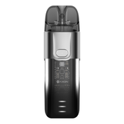 Vaporesso LUXE XR Pod Kit in Silver – futuristic and powerful pod system with a sleek silver finish, transparent chassis design, adjustable airflow, and COREX heating tech for rich flavor and vapor production.